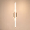 Applique murale LED Ruth en métal, bronze et blanc, hauteur 60 cm