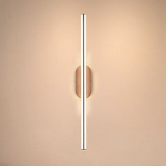 Applique murale LED Ruth en métal, bronze et blanc, hauteur 60 cm