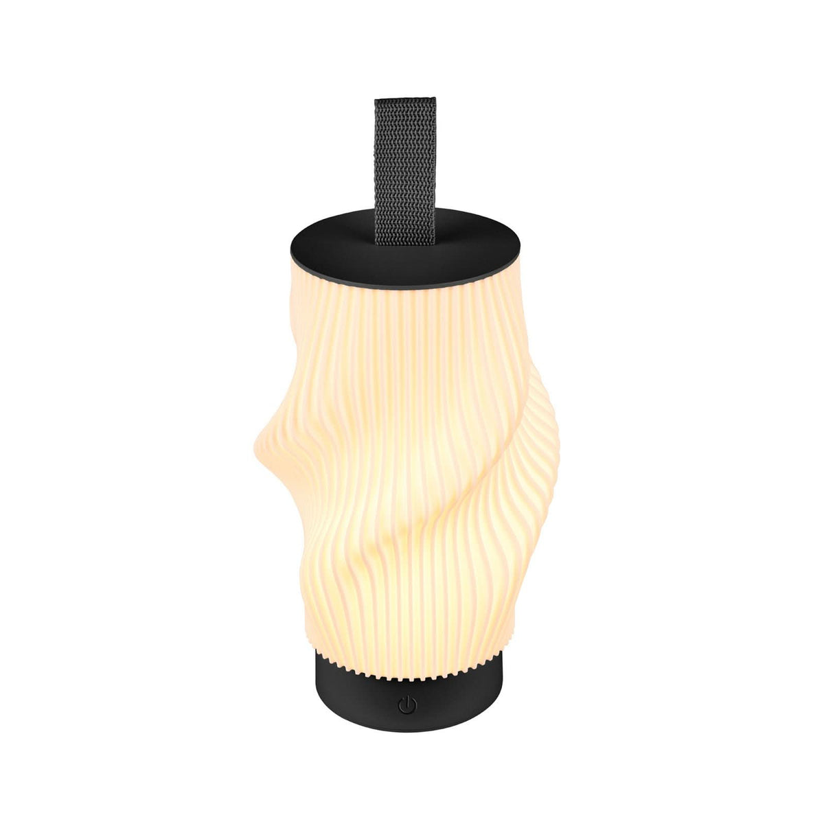 Lampe à poser d'extérieur LED rechargeable Brilo, noir mat et blanc, Ø 14 cm, IP44