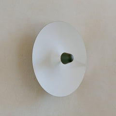 Applique murale LED Kantarell en aluminium, blanc et noir, Ø 55 cm