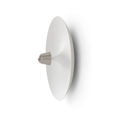 Applique murale LED Kantarell en aluminium, blanc et nickel, Ø 55 cm
