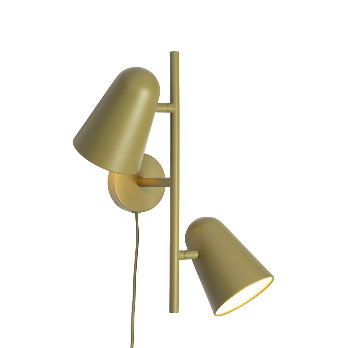Applique murale Salamanca en métal, vert, 2 lumières, hauteur 43 cm