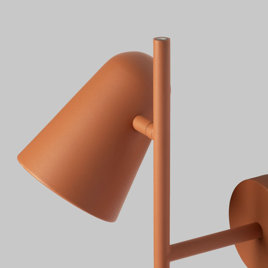 Applique murale Salamanca en métal, terracotta, 2 lumières, hauteur 43 cm