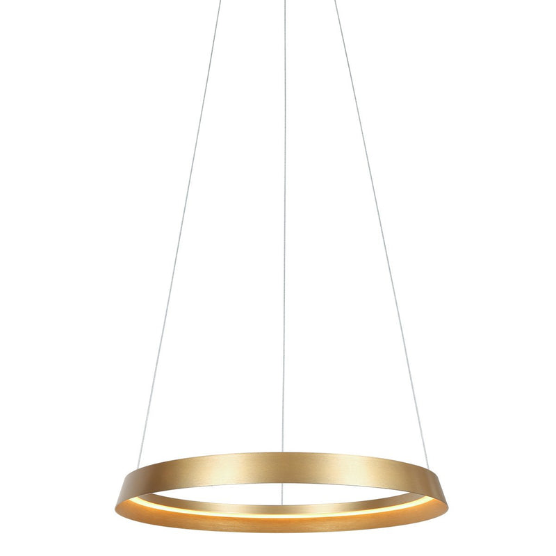 Hängeleuchte Ringlux goldfarben