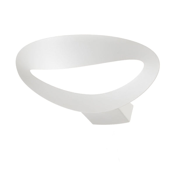 Applique murale Mesmeri en aluminium, blanc, hauteur 7,9 cm