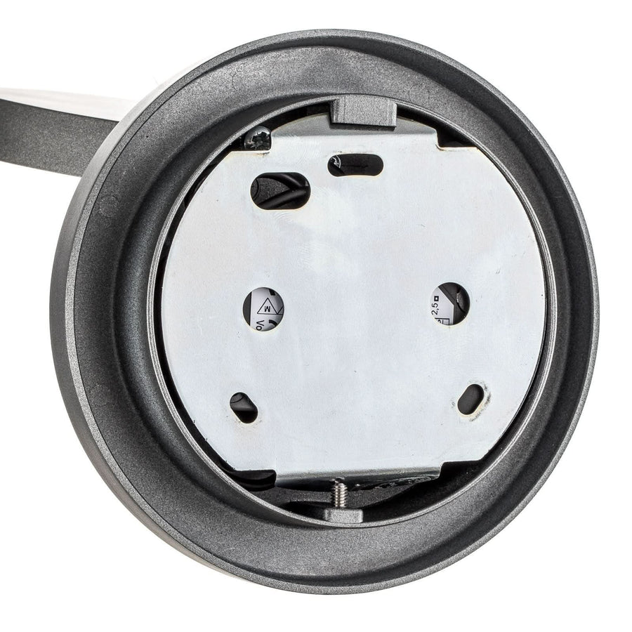 Applique murale LED Demetra en aluminium, anthracite, hauteur 13 cm, 2700 K