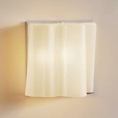 Applique murale Logico Micro 33 en verre, blanc, 2 lumières, hauteur 32 cm