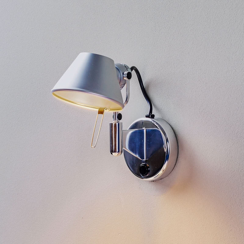 Applique murale LED Tolomeo Micro Faretto en aluminium, hauteur 20 cm, 2700 K, 7 W