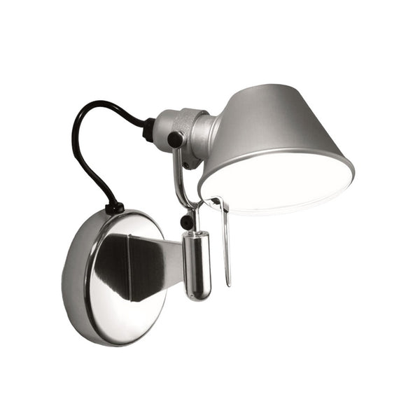 Applique murale LED Tolomeo Micro Faretto en aluminium, hauteur 20 cm, 2700 K, 9 W