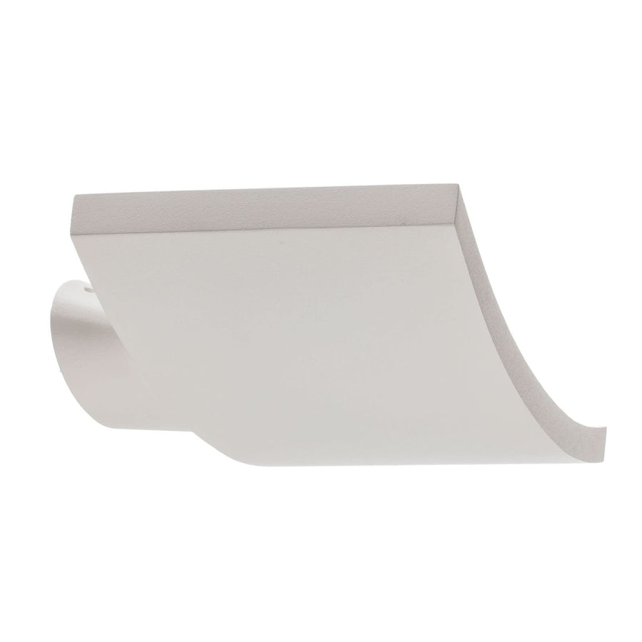 Applique murale LED Microsurf en aluminium, blanc, hauteur 4,4 cm