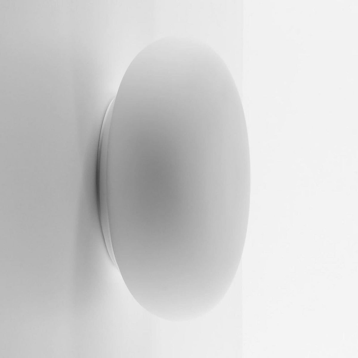 Applique murale Itka en verre, blanc, Ø 20 cm, IP65