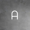 Applique murale LED Alphabet en aluminium, blanc, hauteur 95 cm, 3000 K, 30 W, largeur 65 cm