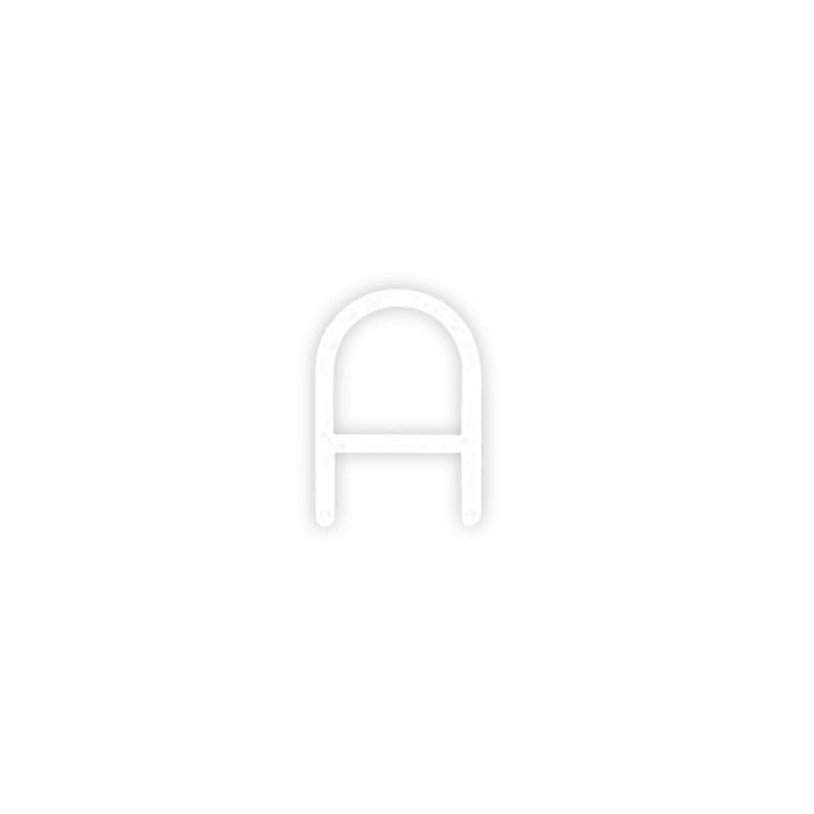 Applique murale LED Alphabet en aluminium, blanc, hauteur 95 cm, 3000 K, 30 W, largeur 65 cm
