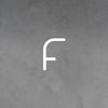 Applique murale LED Alphabet en aluminium, blanc, hauteur 95 cm, 3000 K, 19 W, largeur 65 cm