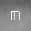 Applique murale LED Alphabet en aluminium, blanc, hauteur 95 cm, 3000 K, 38 W, largeur 95 cm
