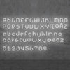 Applique murale LED Alphabet en aluminium, blanc, hauteur 95 cm, 3000 K, 27 W, largeur 65 cm, modèle 2