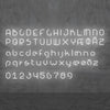 Applique murale LED Alphabet en aluminium, blanc, hauteur 65 cm, 3000 K, 20 W, largeur 65 cm, modèle 2