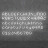 Applique murale LED Alphabet en aluminium, blanc, hauteur 65 cm, 3000 K, 29 W