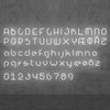 Applique murale LED Alphabet en aluminium, blanc, hauteur 69 cm