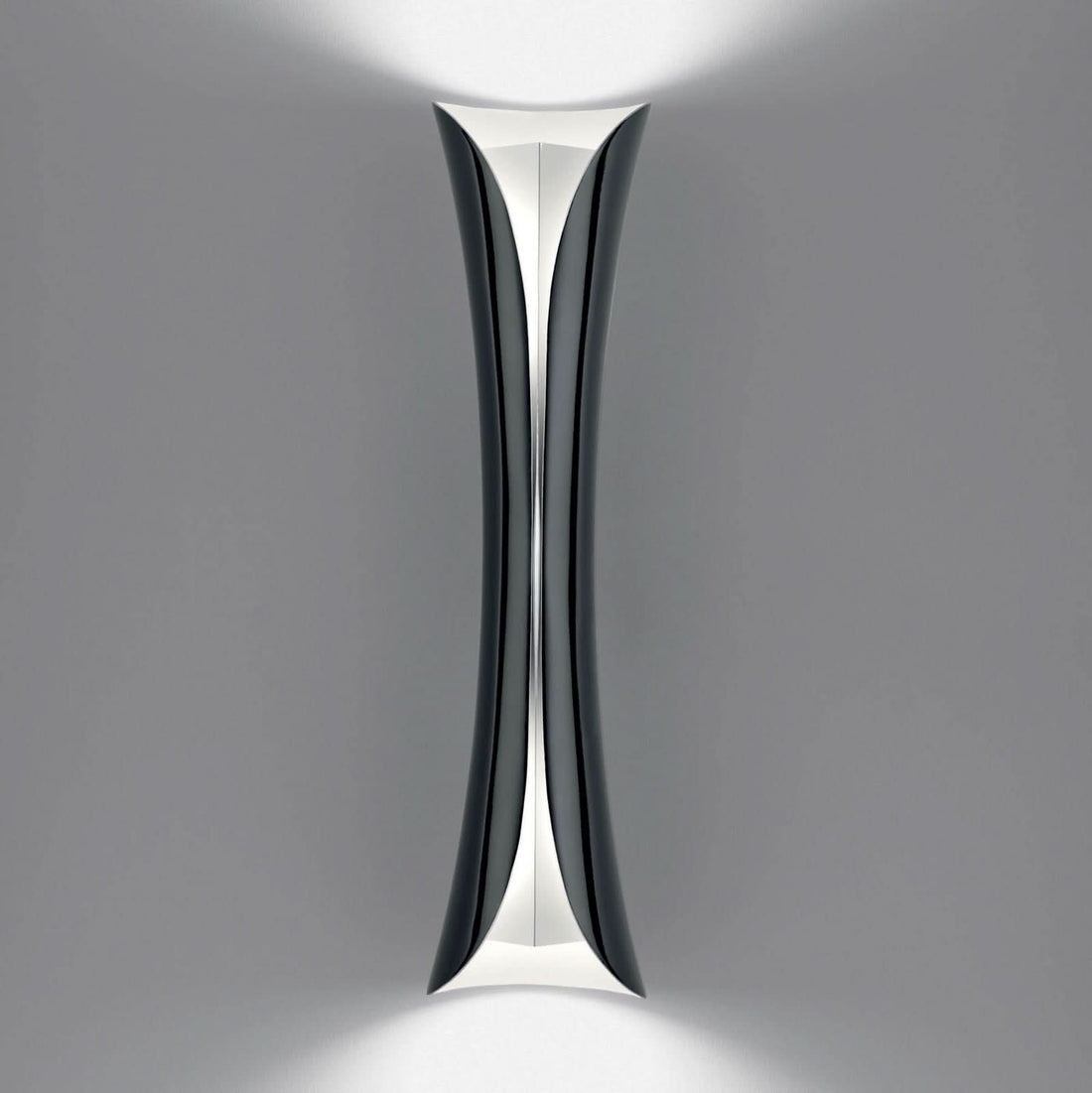 Applique murale Cadmo GU10, noir et blanc, 2 lumières, hauteur 54 cm