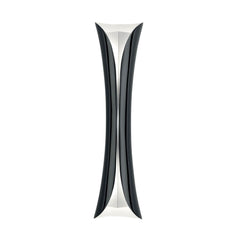 Applique murale Cadmo GU10, noir et blanc, 2 lumières, hauteur 54 cm