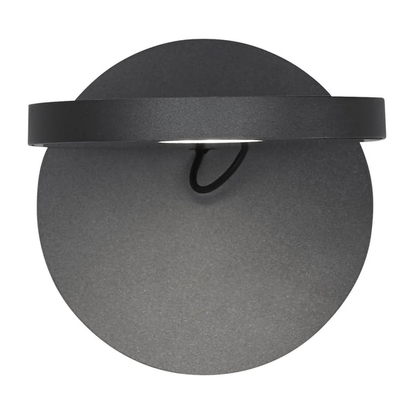 Applique murale LED Demetra Spotlight 3 en aluminium, anthracite et gris, Ø 13 cm