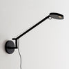 Applique murale LED Demetra Micro 3 en aluminium, noir, hauteur 55 cm