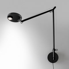 Applique murale LED Demetra 3 000 en aluminium, noir, hauteur 63,7 cm