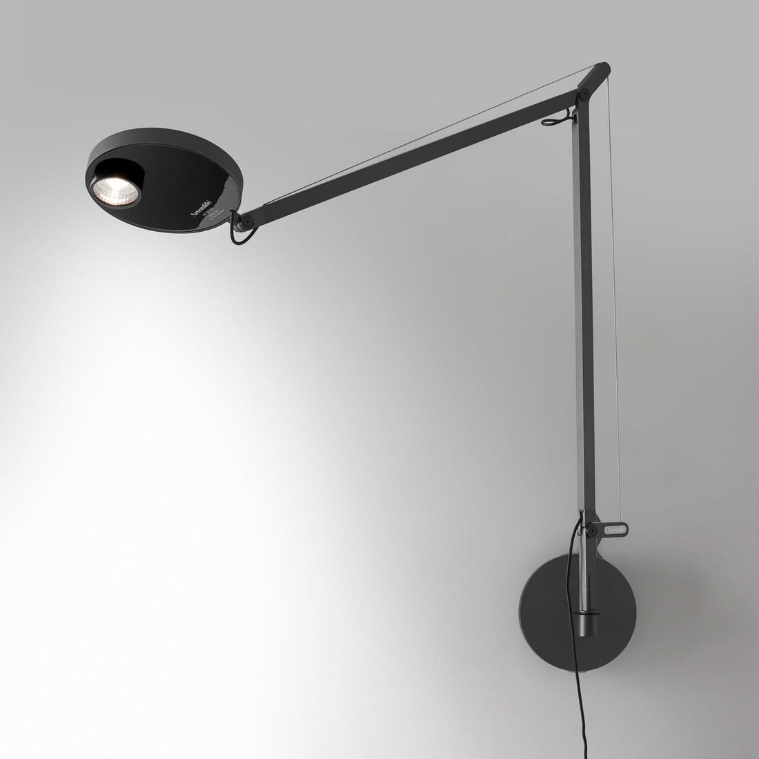 Applique murale LED Demetra 930 en aluminium, anthracite, hauteur 63,7 cm