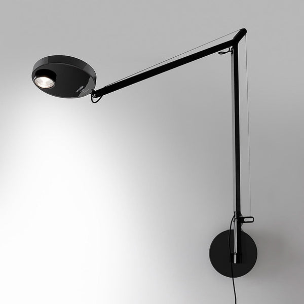 Applique murale LED Demetra 930 en aluminium, noir, hauteur 63,7 cm