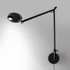 Applique murale LED Demetra Professional en aluminium, noir, hauteur 63,7 cm, 3000 K, 9,4 W