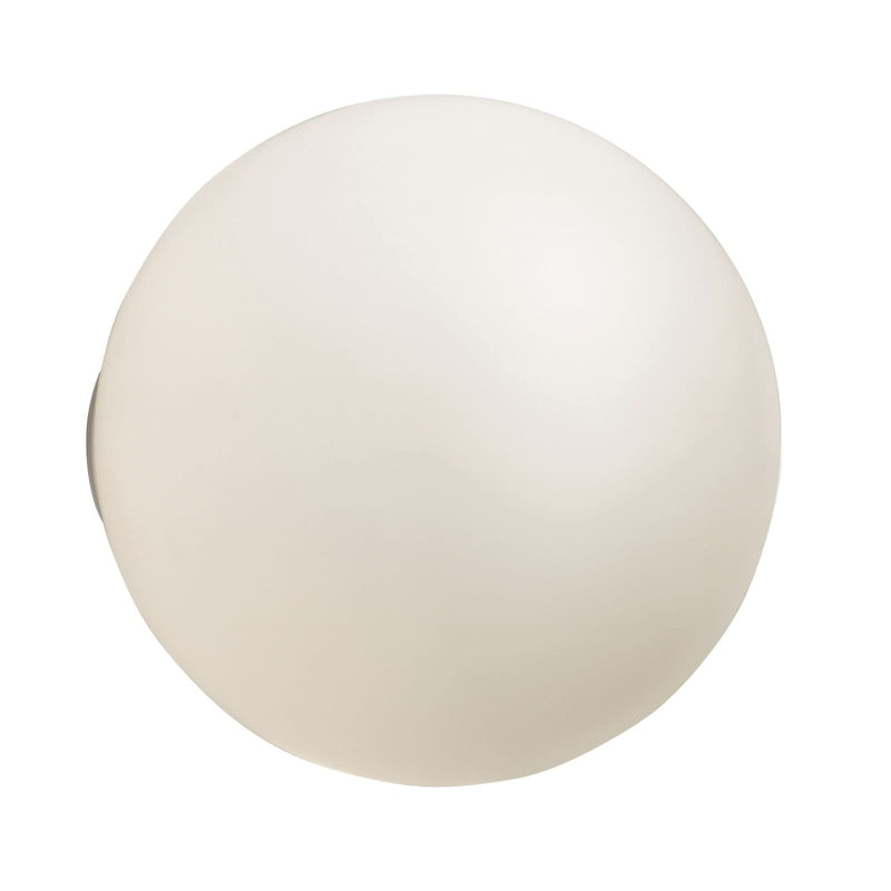 Applique murale Dioscuri en verre, blanc, Ø 42 cm, IP65