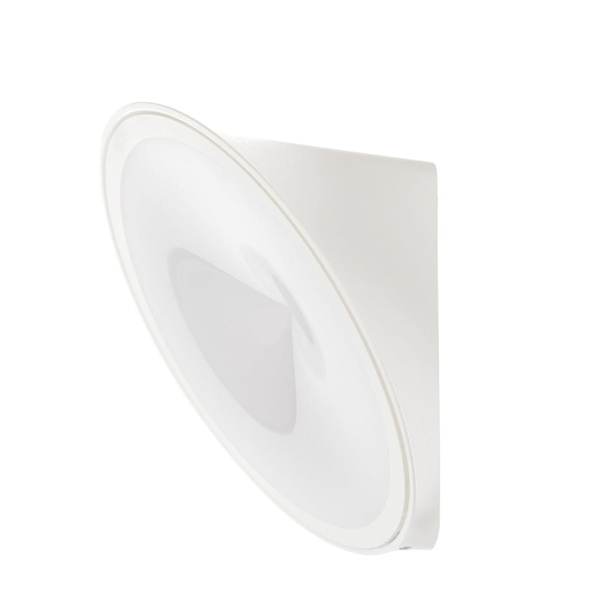 Applique murale LED Axolight Orchid en aluminium, blanc, Ø 20 cm