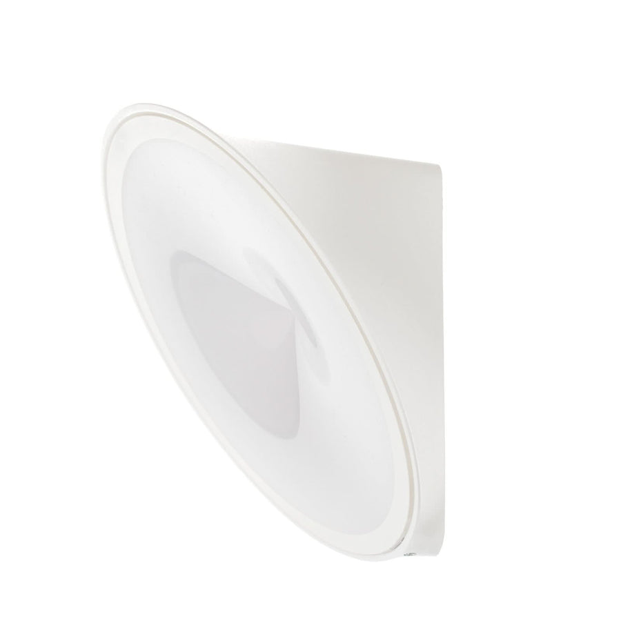 Applique murale LED Axolight Orchid en aluminium, blanc, Ø 20 cm