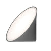 Applique murale LED Axolight Orchid en aluminium, gris foncé, Ø 20 cm