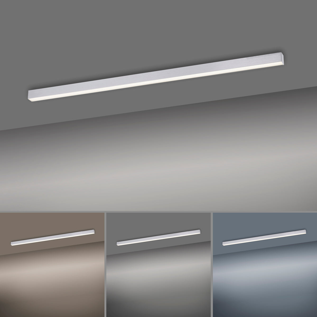 Comparatif de la lumière diffusée selon quatre températures de couleur