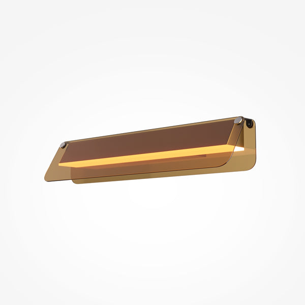 Wandleuchte Flat schwarz