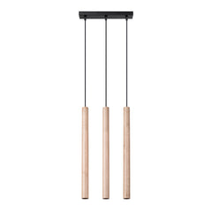 Hängeleuchte PASTELO 3L Holz