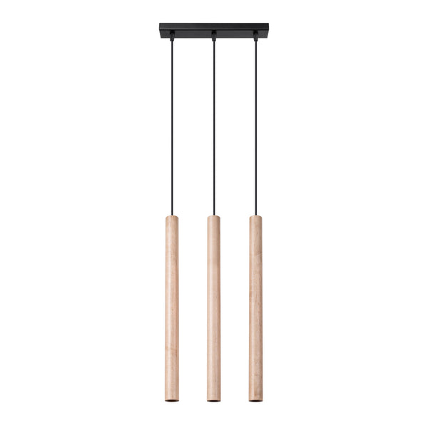 Hängeleuchte PASTELO 3L Holz