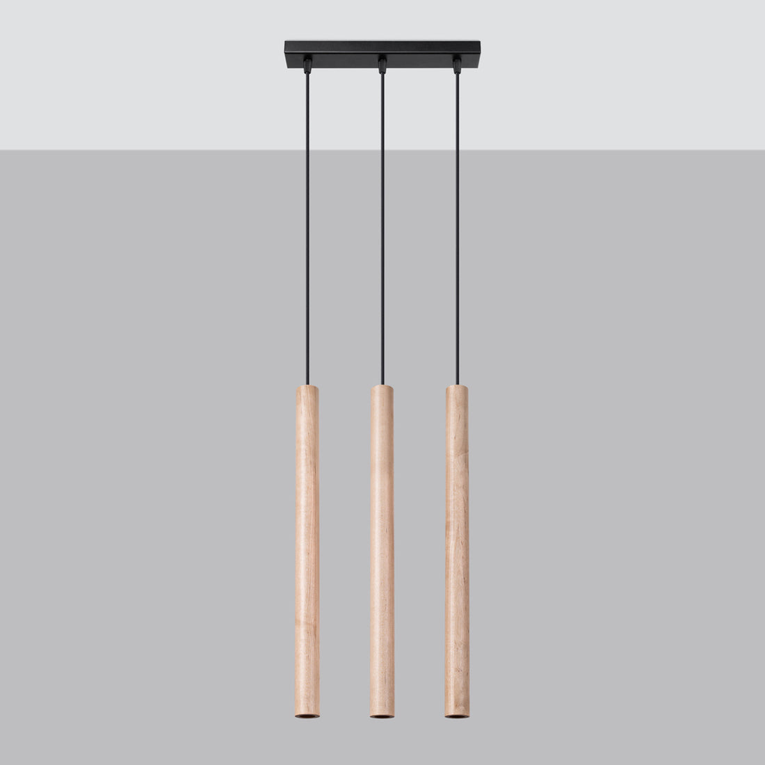 Hängeleuchte PASTELO 3L Holz