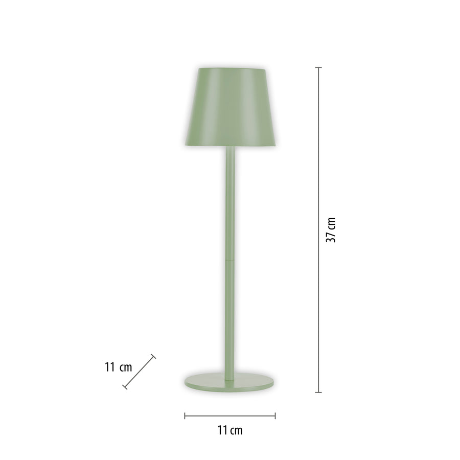 Lampe à poser Euria verte