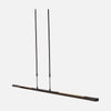 Suspension LED tactile noire, barre 122 cm variateur | Zelena Touch