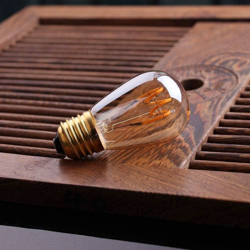 15 dimmbare E27-Filament-Lampen warmweiß