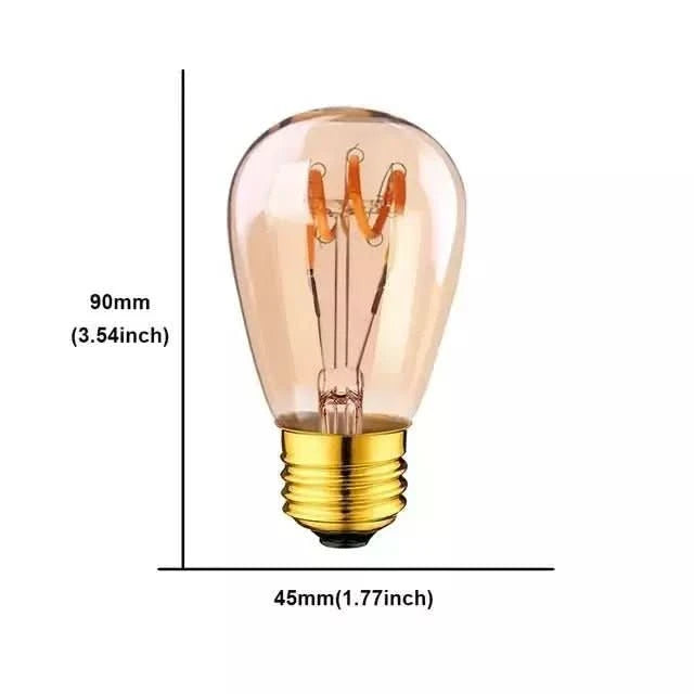 15 dimmbare E27-Filament-Lampen warmweiß