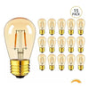 15 große dimmbare LED-Filament-Lampen warmweiß