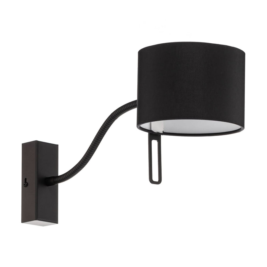 Applique murale 58152080 en laiton, noir, hauteur 17 cm