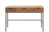 Konsole Holz Metall Natur 3 Schubladen