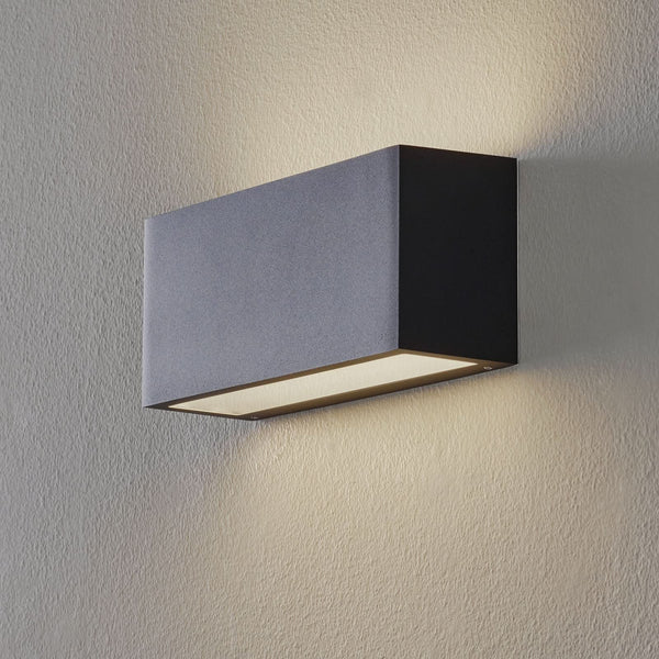 Applique murale LED 50146 3.000K Dali en verre, noir, hauteur 11 cm
