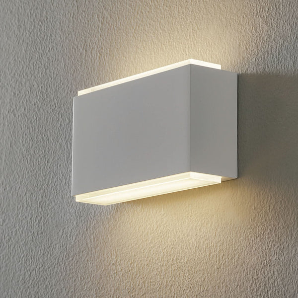 Applique murale LED 23015 3000K 18cm en verre, blanc, hauteur 10,5 cm
