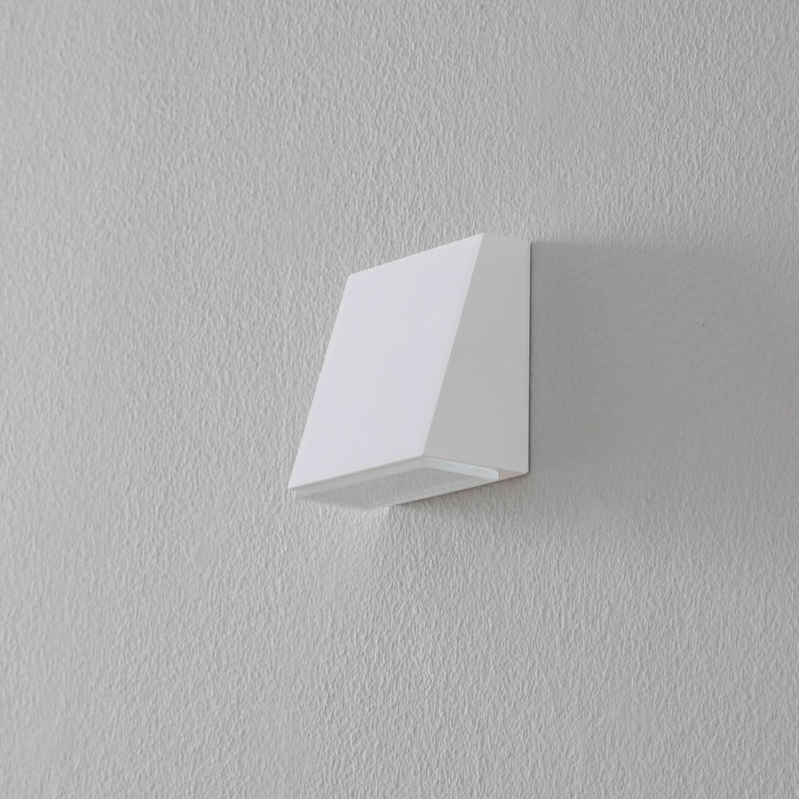 Applique murale LED 78047 en verre, blanc, hauteur 10 cm